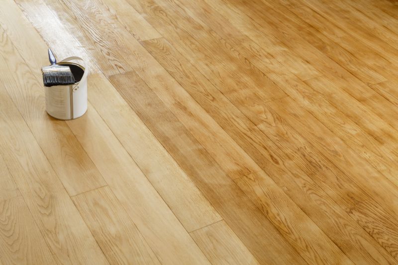 Wood Floor Waxing Application